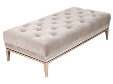 Restoration Hardware Velvet and Chrome Bench