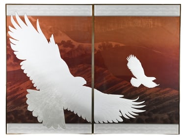 Don Munz Signed Wind Rider 1 & 2 Prints Framed