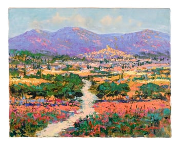 Kerry Hallam Signed Painting Ramatuelle