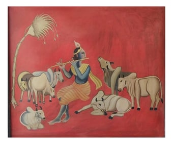 Attributed to Manjit Bawa Untitled Oil on Canvas