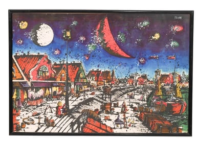 Gennaro Picinni Signed Expressionist Painting