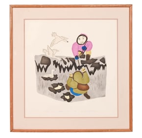 Holman Eskimo Co-op Signed Screen Print 1985