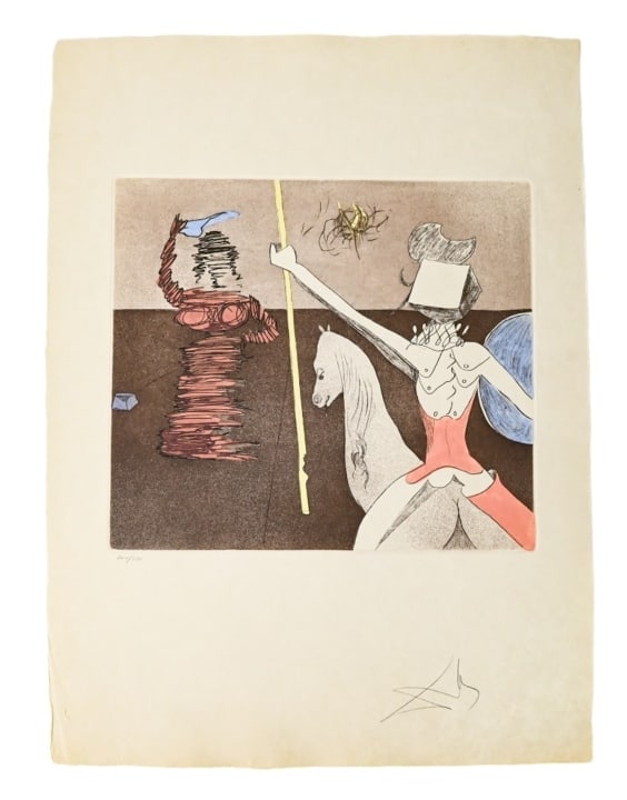 Salvador Dali Signed & Numbered Etching w COA (1 of 11)