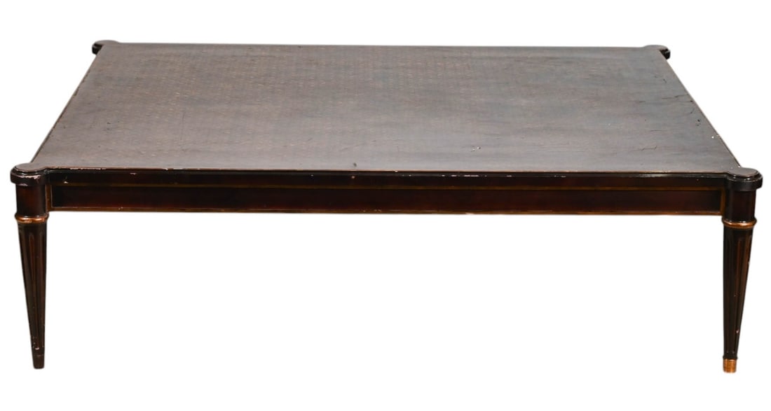 Oriental Black Lacquer & Gilt Painted Coffee Table (1 of 13)