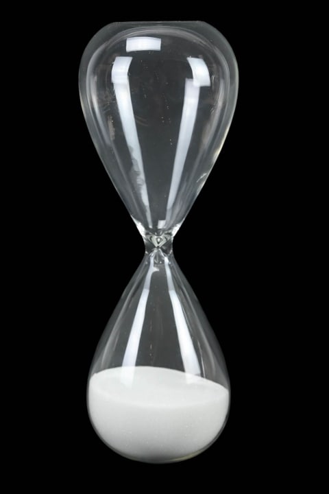 Art Glass Hand Blown Hour Glass (1 of 6)