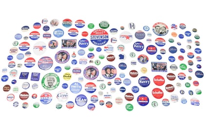 Collection Vintage Democrat National Campaign Pins