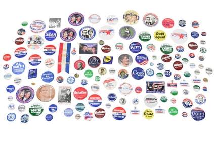 Collection Vintage Democrat National Campaign Pins