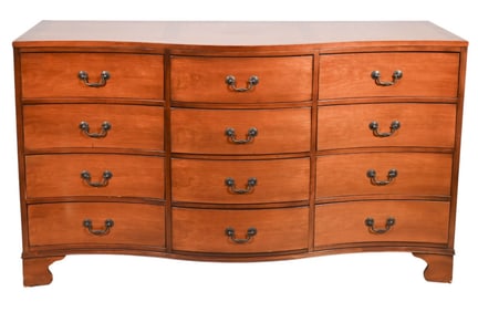 Kent Coffey Carved Chest of Drawers