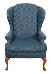 Custom Upholstered Wingback Chair