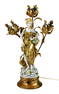 Vintage Italy Porcelain & Tole Capodimonte Lamp