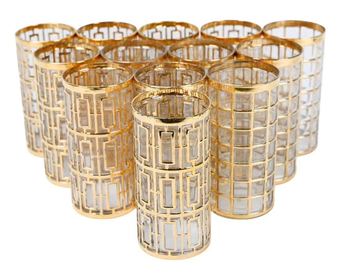 Imperial Glass Shoji Trellis, Toril de Oro Glasses (1 of 11)