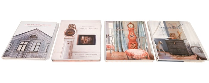 4 Hard Cover Coffee Table Books Swedish Decor