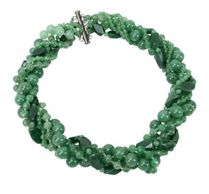 Multi Strand Beaded Jade Necklace (1 of 7)