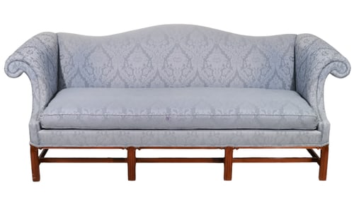 Hickory Chippendale Style Camel Back Sofa