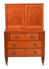 Antique Country Primitive Butler's Desk