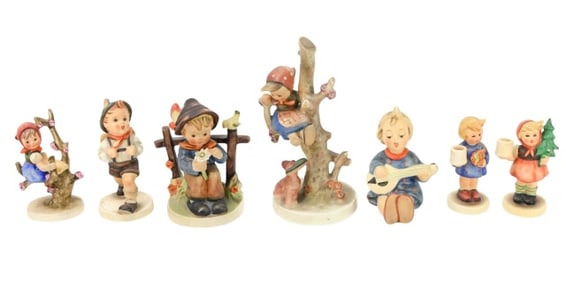 7 Antique Goebel Hummel Statues