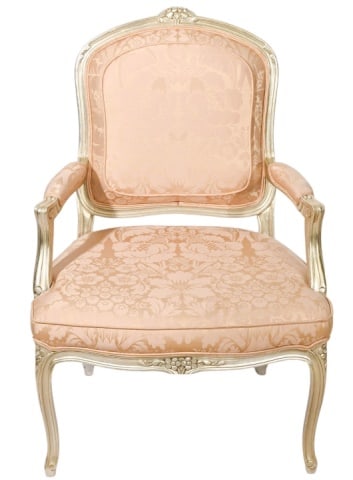 French Carved Scalamandre Upholstered Bergere (1 of 15)