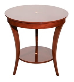 Biedermeier Style Lacquered Salon Inlaid Table