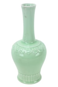 Chinese Celadon Gu Porcelain Vase