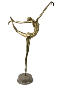 Hattakitkosol Somchai Signed Bronze Ballerina