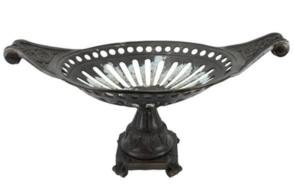 Renaissance Revival Bronze Pedestal Centerpiece