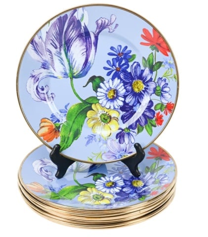 10 MacKenzie-Childs Flower Market Enamelware Plate (1 of 9)