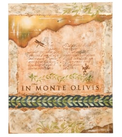 Anne Lauridsen Signed Fresco Style Oil Painting