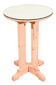Farm House Custom Built Side Table w/ Mirror Top