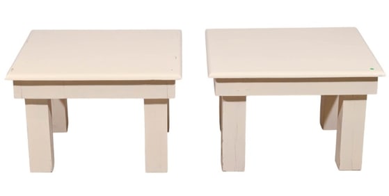 Pair Custom Made Side Tables