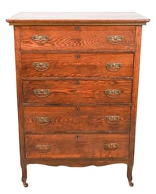 Antique English Oak Chest of Drawers