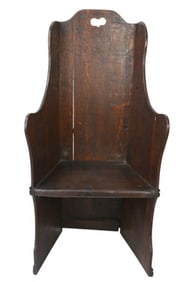Antique Hand Carved Child's Welsh Chair