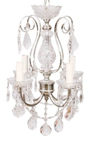 Petite French Cut Crystal Chandelier