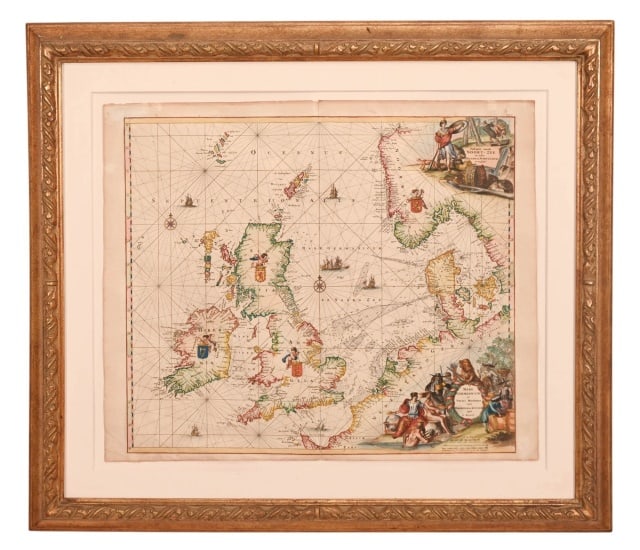 Antique Map Engraving British Isles F. De Wit (1 of 12)
