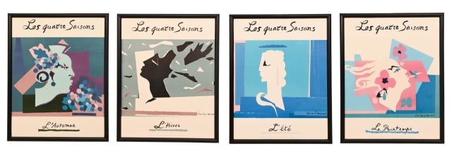 4 Yves Saint Laurent Les Quatre Saisons Posters