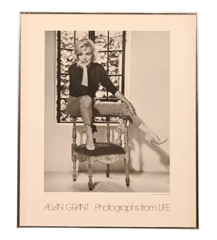 Allan Grant Signed Marilyn Monroe Gallery Poster (1 of 10)