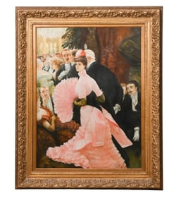 After The James Tissot Painting Oil on Canvas