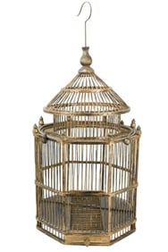 Hand Painted Victorian Style Bird Cage