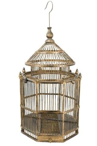 Hand Painted Victorian Style Bird Cage (1 of 11)