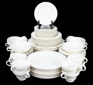Wedgwood Ivory Queensware Dinner Service for 8