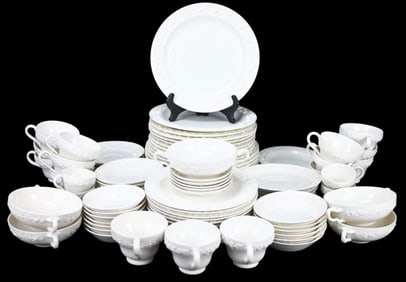 Wedgwood Ivory Queensware Dinner Service for 8