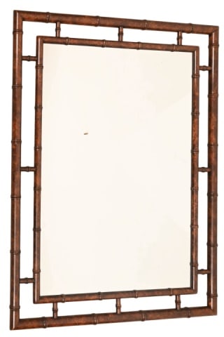 John Widdicomb Bamboo Wall Mirror (1 of 9)