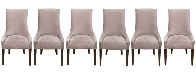 6 Mitchell Gold Bob Williams Upholstered Chairs