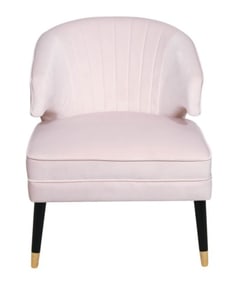 Stazia Velvet Upholstered Wingback Accent Chair