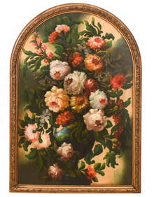 Dutch School Oil Painting Board Floral Still Life (1 of 14)