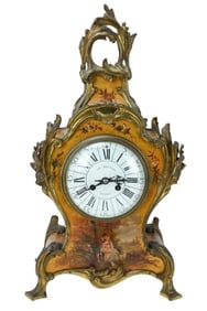 Ch. Gautier Bordeaux Boulle Enamel Face Clock