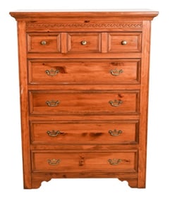 Pennsylvania House Hand Carved Pine Dresser