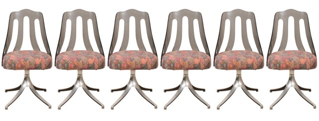 6 Howell Modern Space Age Lucite & Chrome Chairs