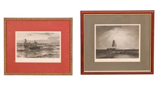 2 Turner & Hunter Antique Fishing Engravings