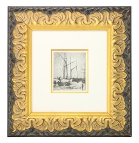 Pierre Bonnard Engraving Les Bateaux