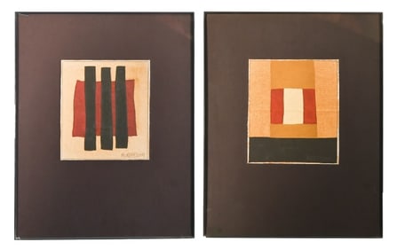 2 Martha Murphy Signed Abstract Oil Paintings 2009